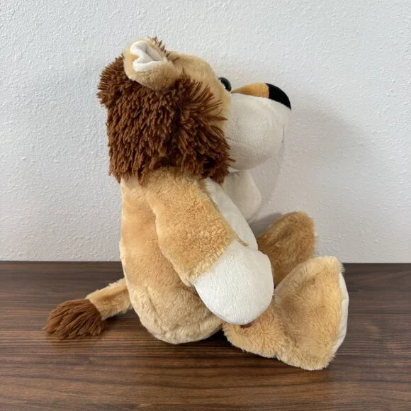 Kellytoy Lion Plush Stuffed Animal Soft Cuddly Toy Brown Shaggy Mane Floppy Legs - Picture 4 of 13